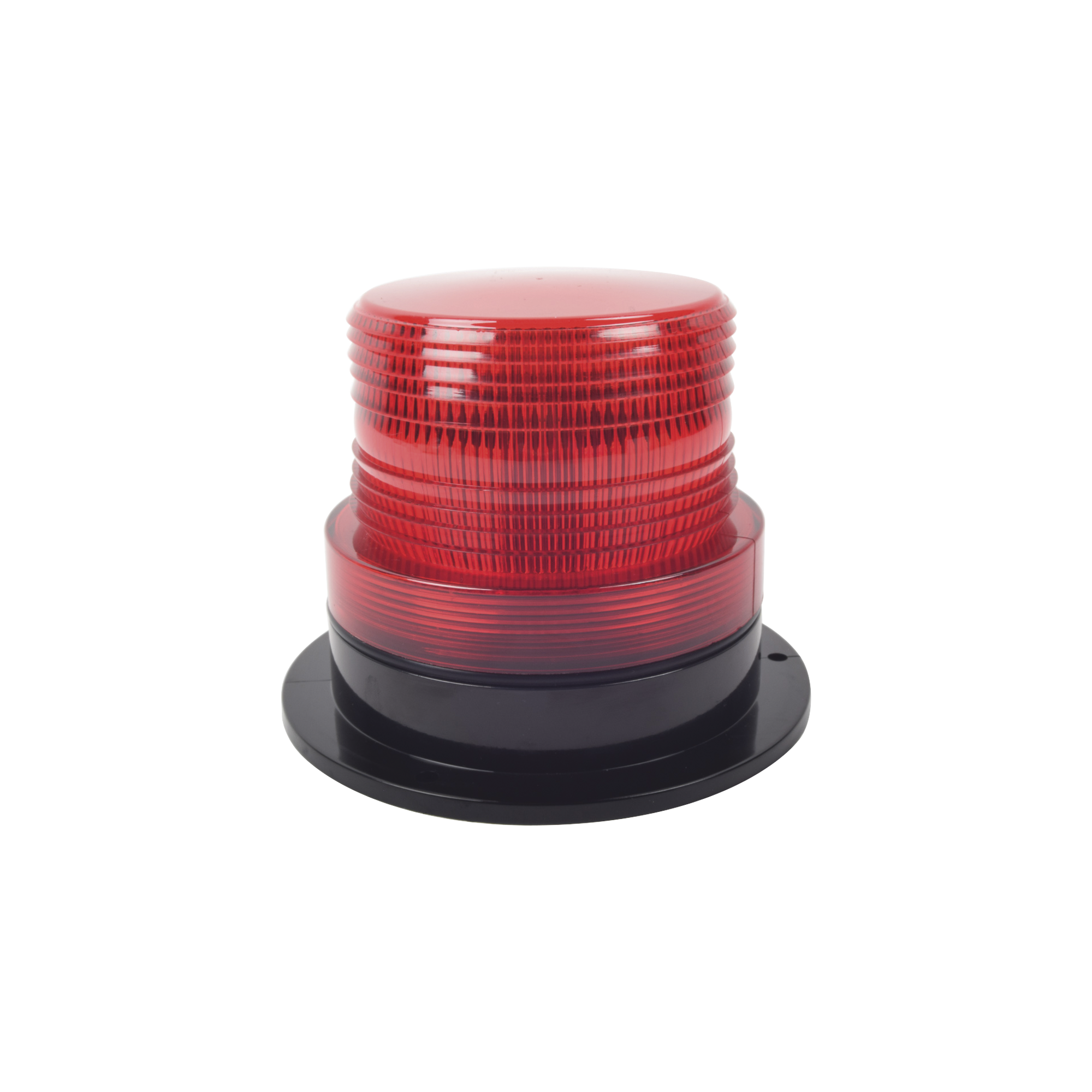 X126-R|Burbuja Brillante de Larga Vida ?Ütil, con 8 LEDs Color Rojo, Domo Rojo